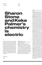 SHARON STONE and KEKE PALMER in Variety