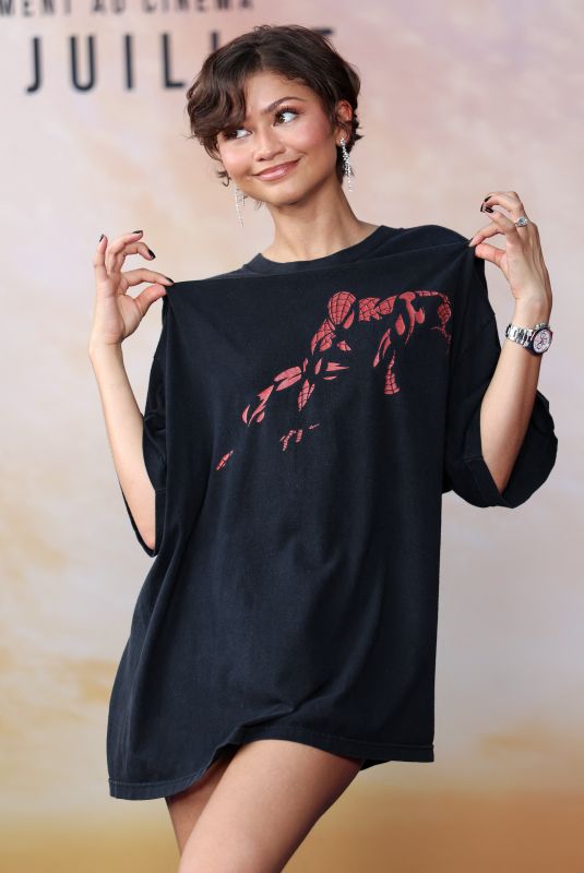 ZENDAYA at Spider-Man: Brand New Day Paris Fan Event at UGC Cine Cite Bercy in Paris 06/24/2026