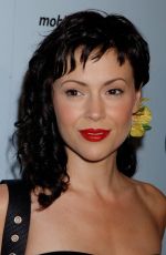ALYSSA MILANO at Ashton Kutcher Hosts Kick-Off Party in West Hollywood 05/30/2003