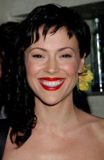 ALYSSA MILANO at Ashton Kutcher Hosts Kick-Off Party in West Hollywood 05/30/2003