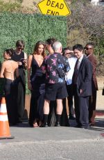 ANASTASIA KARANIKOLAOU Arrives at Matty Healy and Gabbriette Bechtel