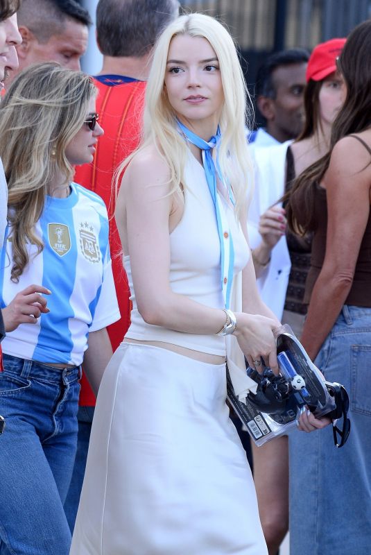 ANYA TAYLOR-JOY at Argentina/Spain FIFA World Cup Final in East Rutherford 07/19/2026