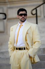 Bad Bunny at Schiaparelli Haute Couture Fall/Winter 2026/2027 show as part of Paris Fashion Week 07/06/2026