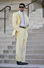 Bad Bunny at Schiaparelli Haute Couture Fall/Winter 2026/2027 show as part of Paris Fashion Week 07/06/2026