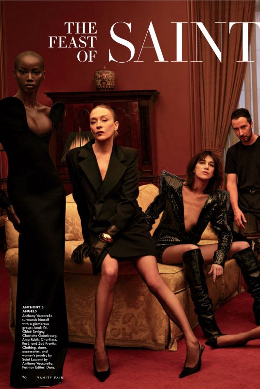 CHARLI XCX, ROSE and ZOE KRAVITZ in Vanity Fair Magazine, Summer 2026