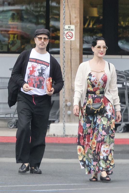 DITA VON TEESE Enjoys a Grocery Run with Adam Rajcevich in Los Angeles 07/12/2026