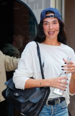 DUA LIPA in denim SHorts Out in New York City 07/01/2026