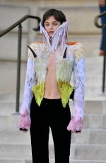 EMMA CORRIN Arrives at Schiaparelli Show at Haute Couture Fashion Week in Paris 07/06/2026