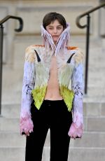 EMMA CORRIN Arrives at Schiaparelli Show at Haute Couture Fashion Week in Paris 07/06/2026