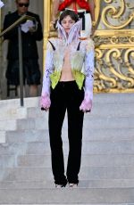 EMMA CORRIN Arrives at Schiaparelli Show at Haute Couture Fashion Week in Paris 07/06/2026