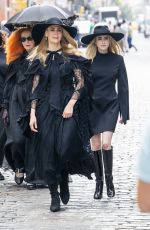 EMMA ROBERTS, SARAH PAULSON, ALEX CONSANI, GABOUREY SIDIBE, FRANCES CONROY, LESLIE GROSSMAN and AVANTIKA VANDANAPU on the Set of American Horror Story in New York 07/09/2026