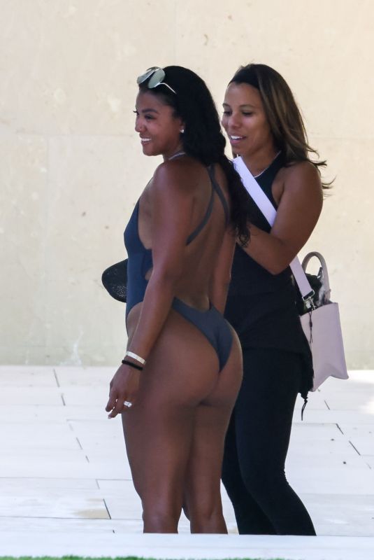 ENIKO HART in Swimsuit at a Pool in Miami Beach 07/24/2026