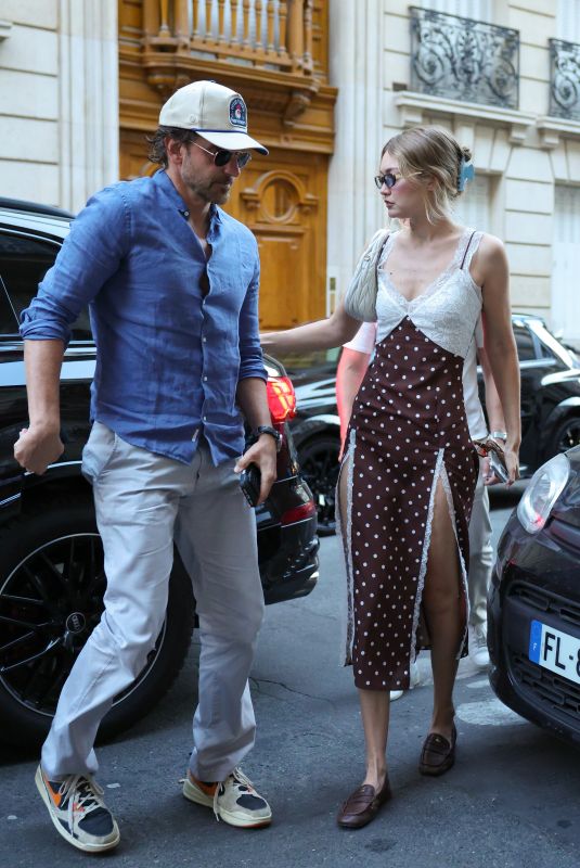 GIGI HADID and Bradley Cooper Out for Dinner in Paris 07/09/2026