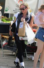 HILARY DUFF Shopping at Farmer