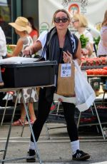 HILARY DUFF Shopping at Farmer