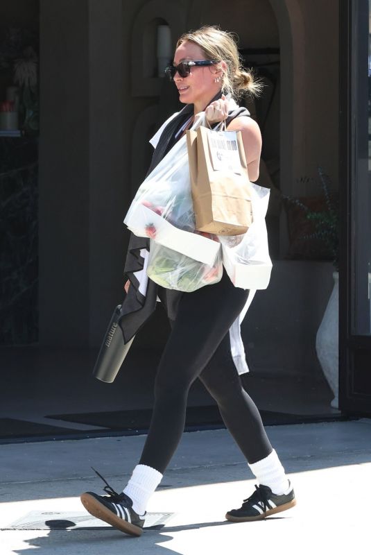 HILARY DUFF Shopping at Farmer