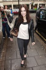 JESSICA LOWNDES Arrives at BBC Radio One 03/27/2010