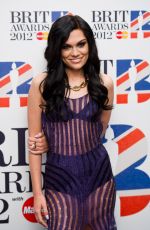 JESSIE J at Brit Awards 2012 Nominations at Savoy in London 01/12/2012