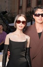 LILY COLLINS at Balenciaga Fashion Show at Paris Haute Couture FW in Paris 07/08/2026