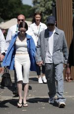 LILY COLLINS at Day Fourteen of 2026 Wimbledon Tennis Championships in London 07/12/2026