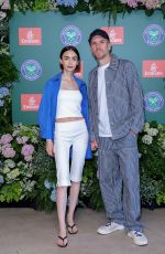 LILY COLLINS at Day Fourteen of 2026 Wimbledon Tennis Championships in London 07/12/2026