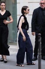 LILY COLLINS Leaves Balenciaga Fashion House Ahead of Brand