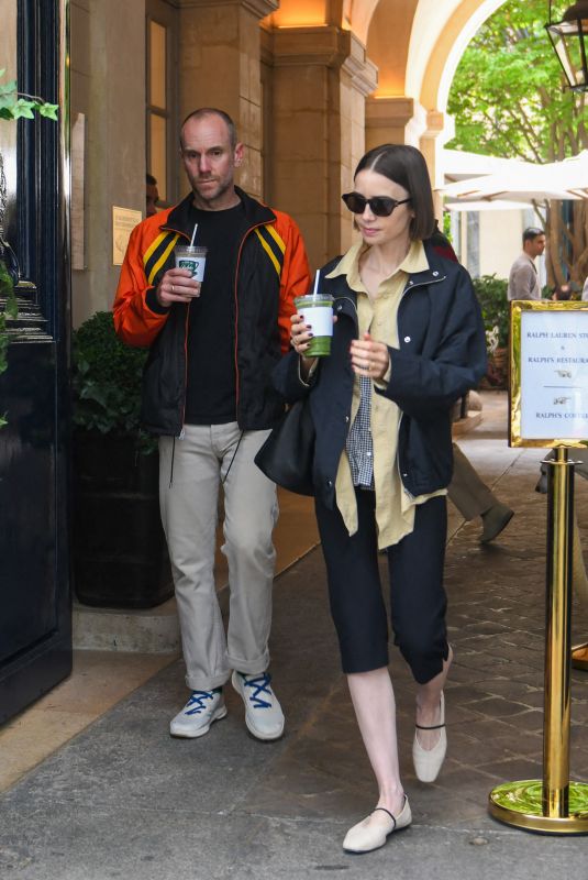 LILY COLLINS Leaves Ralph