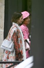 LILY COLLINS on the Set of Emily in Paris in Paris 07/02/2026