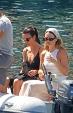 LILY JAMES On a Boat on Vacation in Portofino 07/17/2026