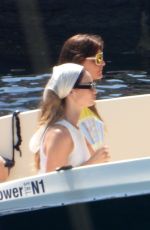 LILY JAMES On a Boat on Vacation in Portofino 07/17/2026