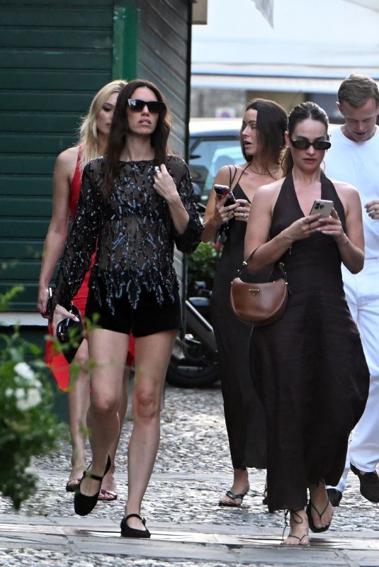LILY JAMES Out with Friends in Portofino 07/15/2026