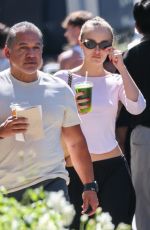 LILY-ROSE DEPP Grabs a Green Juice During a Lunch Stop at Dialog Cafe in Los Angeles 07/06/2026