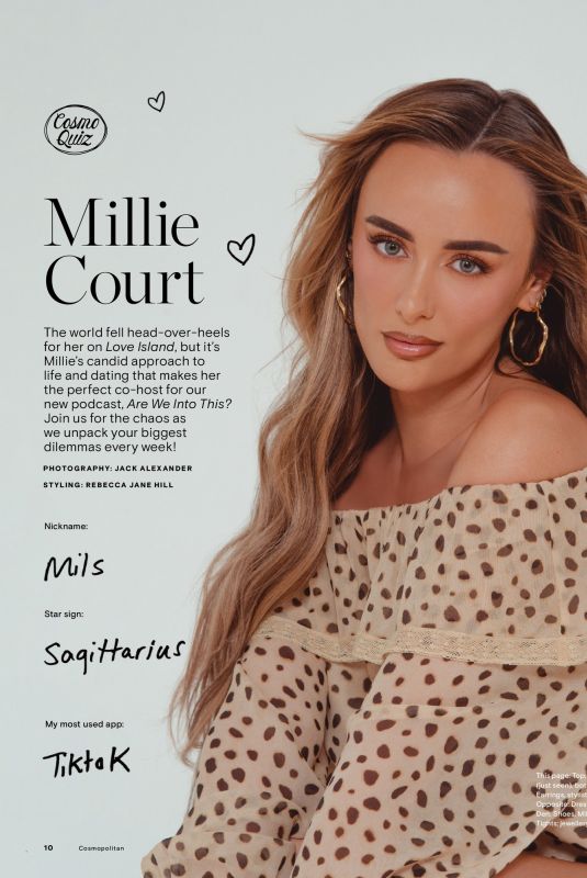 MILLIE COURT in Cosmopolitan UK, August/September 2026