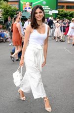MONICA BARBARO Arrives at 2026 Wimbledon Tennis Championships at All England Lawn Tennis and Croquet Club in London 07/04/2026