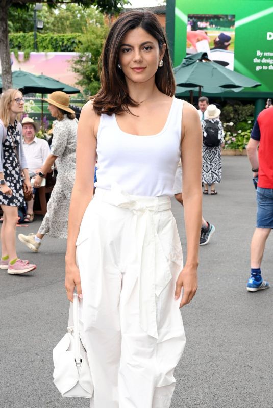 MONICA BARBARO Arrives at 2026 Wimbledon Tennis Championships at All England Lawn Tennis and Croquet Club in London 07/04/2026