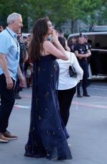 Pregnant ANNE HATHAWAY Arrives at Trocadero in Paris for Event Celebrating The Odyssey in Paris 07/07/2026