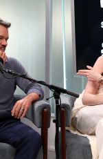 Pregnant ANNE HATHAWAY at SiriusXM