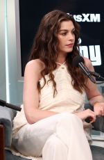 Pregnant ANNE HATHAWAY at SiriusXM
