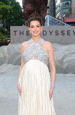 Pregnant ANNE HATHAWAY at The Odyssey Premiere at AMC Lincoln Square Theater in New York City 07/14/2026