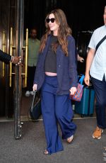 Pregnant ANNE HATHAWAY Out in Tribeca in New York City 07/01/2026