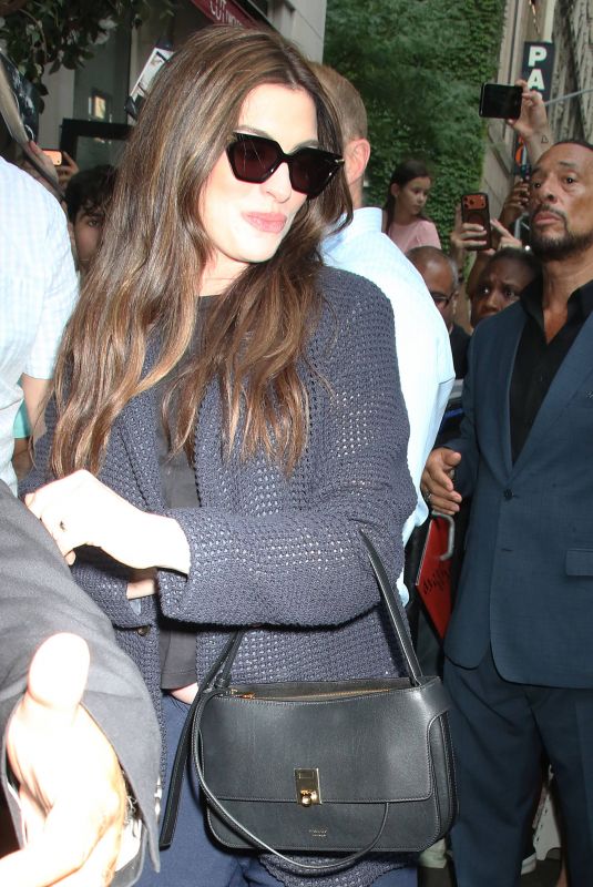 Pregnant ANNE HATHAWAY Out in Tribeca in New York City 07/01/2026