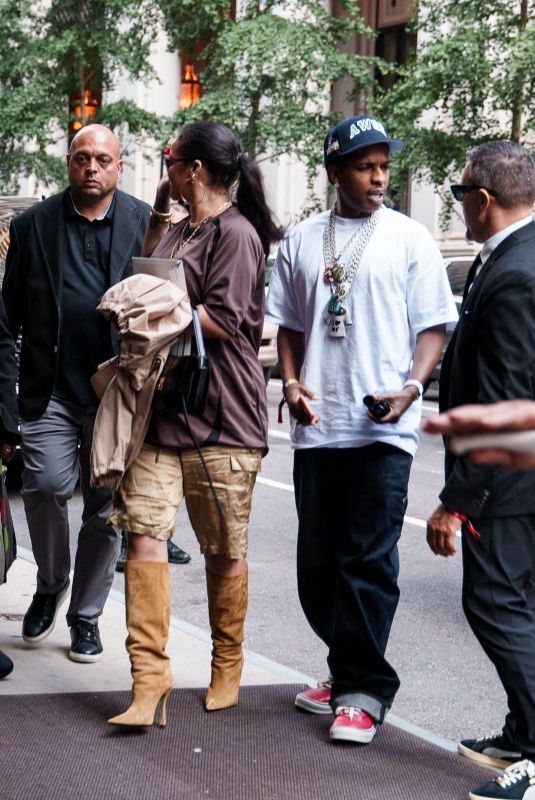 RIHANNA and ASAP Rocky Arrives at Their Hotel in New York City 07/19/2026