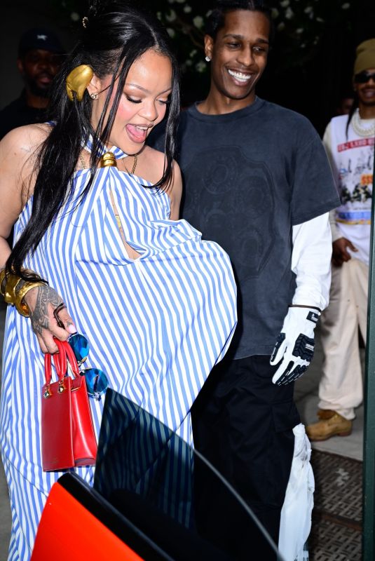 RIHANNA and ASAP Rocky Leaves Four Seasons Hotel in New York 07/05/2026