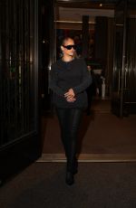 RIHANNA Leaves Four Seasons Hotel Wearing a Sleek Black Ensemble in New York City 07/11/2026