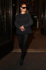 RIHANNA Leaves Four Seasons Hotel Wearing a Sleek Black Ensemble in New York City 07/11/2026