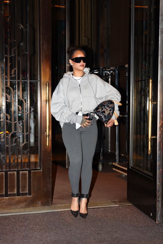 RIHANNA Stepping Out Four Seasons Hotel in New York 07/10/2026