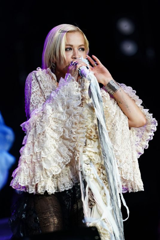 RITA ORA Performs at Moon+Stars at Piazza Grande in Locarno 07/17/2026