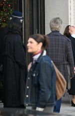 SELENA GOMEZ on the Set of Only Murders in the Building outside Freemasons