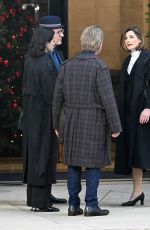 SELENA GOMEZ on the Set of Only Murders in the Building outside Freemasons