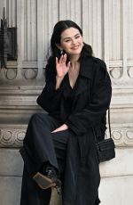 SELENA GOMEZ on the Set of Only Murders in the Building outside Freemasons